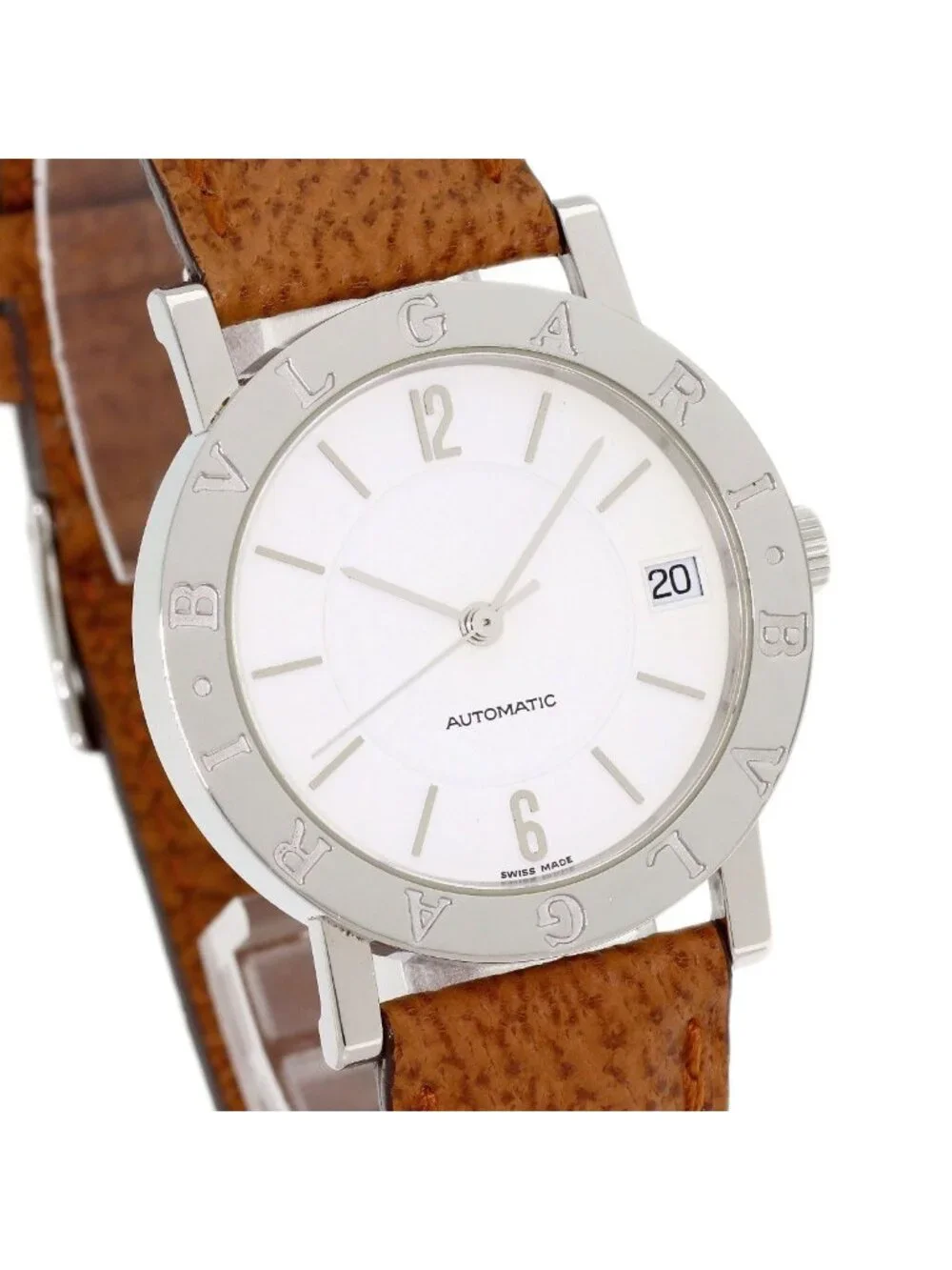 Bvlgari Auto Watch SS Leather